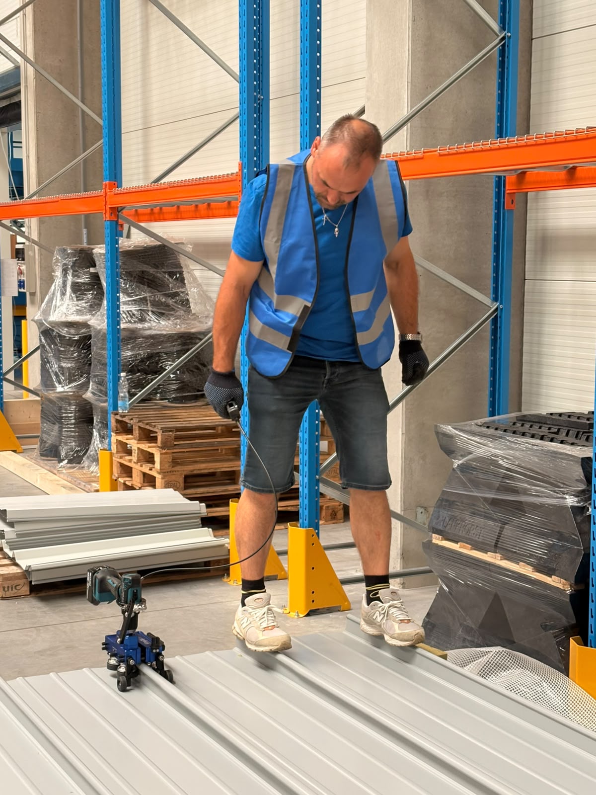 Praktische Verbindung der Dachdeckung